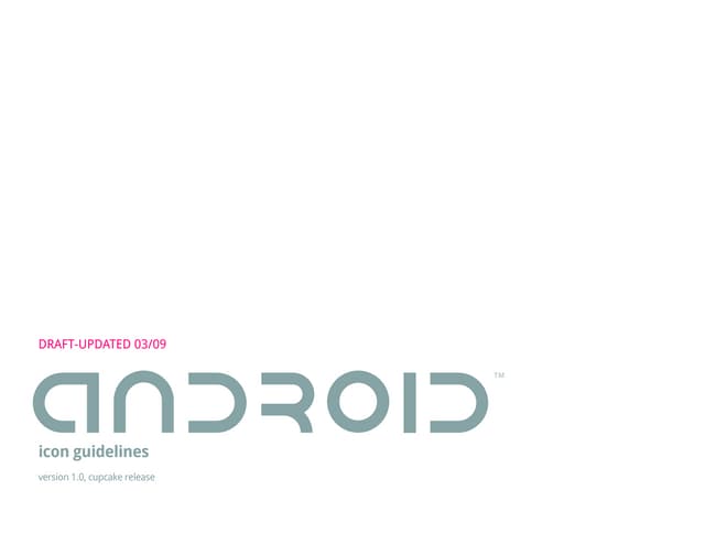Android Icon Guidelines Draft0309