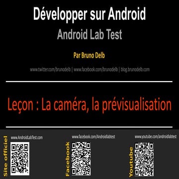 Android Lab Test : La prévisualisation de la caméra (français)