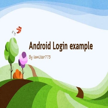 Android login example