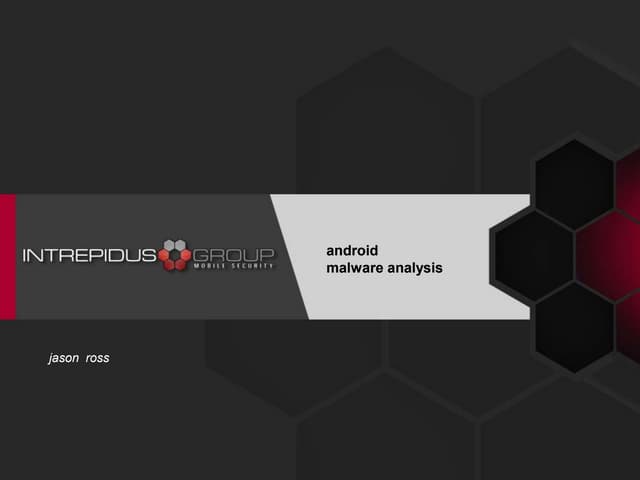 Android malware analysis