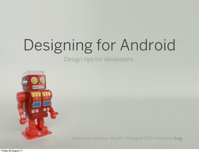Design tips for developers
