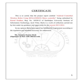 Android Operated Wireless Robot Usi...