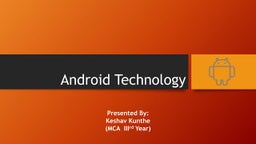 Android & Why Mobile Application Development | PPT