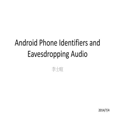 Android 2.0 - 4.0 HTML Vulnerable | PDF