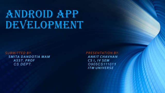 Android App Development..