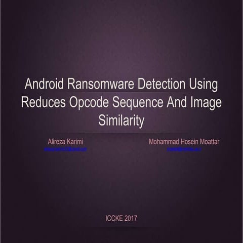 Android ransomware detection
