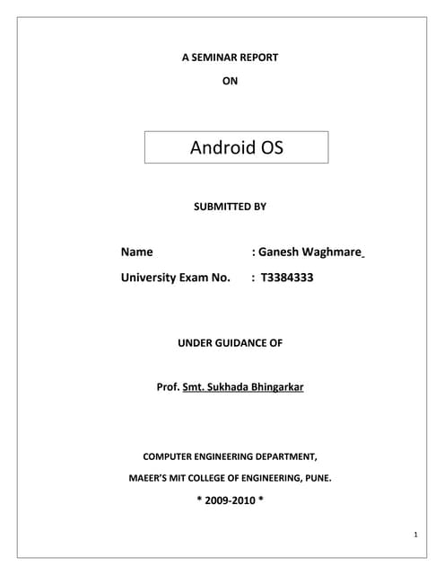 Android Report
