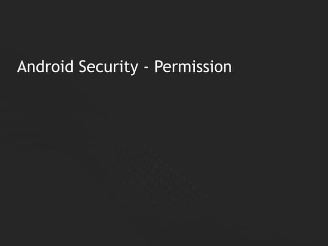 Android secuirty   permission - upload