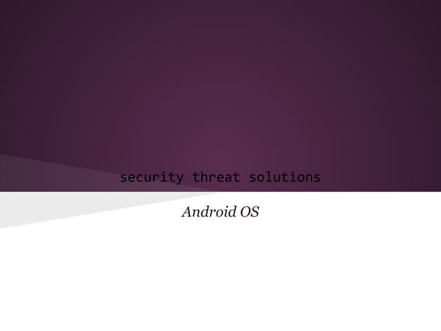 Android security