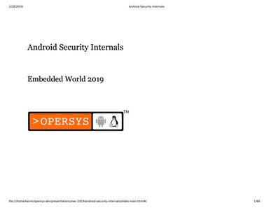 Android Security Internals