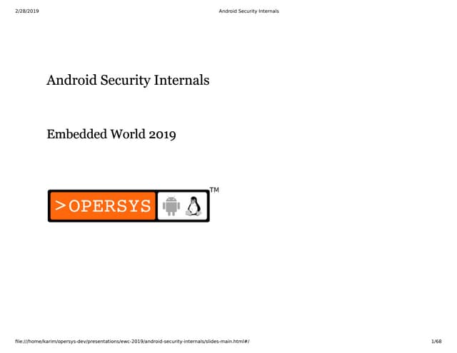 Android Security Internals