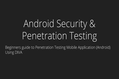 Android security and penetration testing | DIVA | Yogesh Ojha
