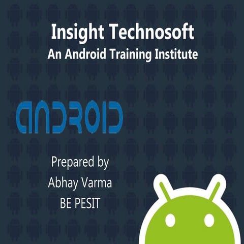 Introduction to Android - Seminar