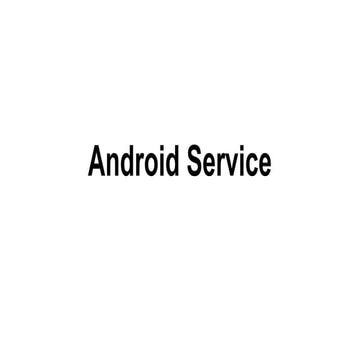 Android service