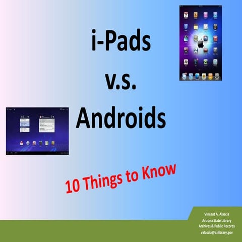 Android tablets vs iOS | PPT