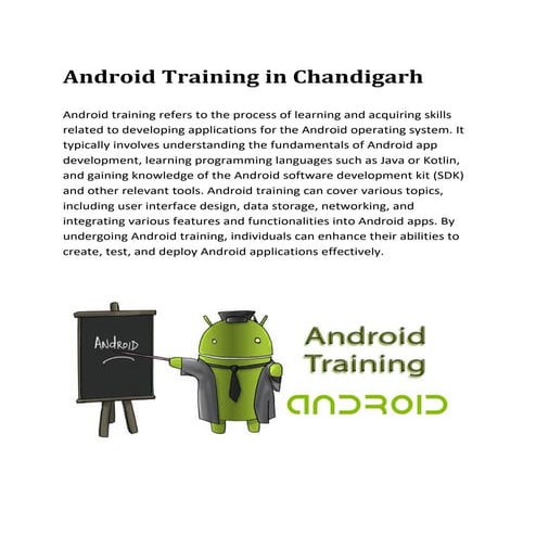 Android Training in Chandigarh