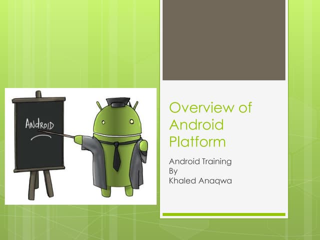 Android Training (Intro) | PPTX | Operating Systems | Computer Software ...