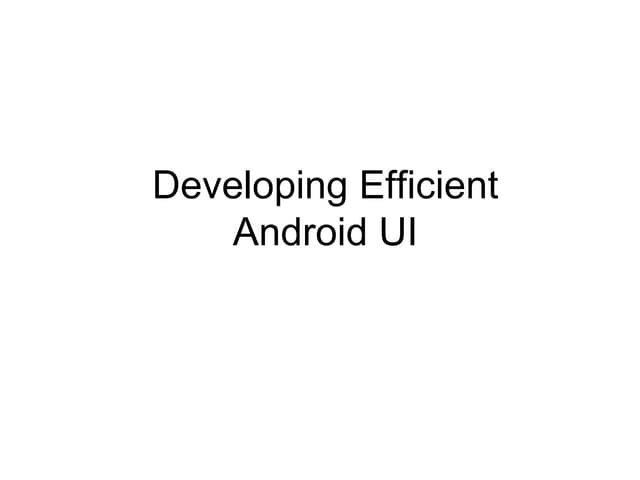 Android UI 