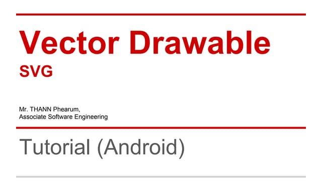  Android Vector Drawable