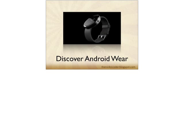 Discover Android Wear