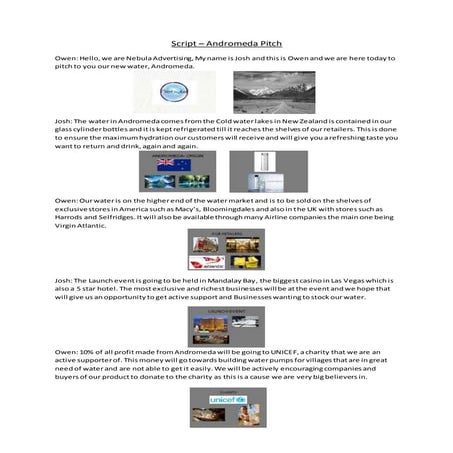 Andromeda pitch script