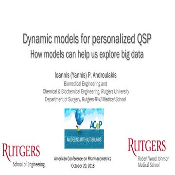 Personalized models for Quantitative Systems Pharmacology