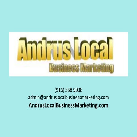 Andrus Local Bsiness Marketing - Marketing for Dentists PowerPoint