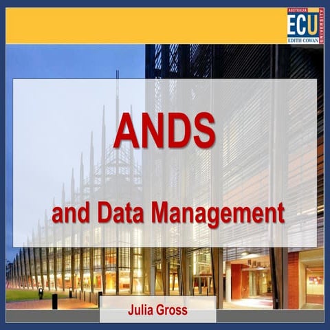 ANDS and Data Management