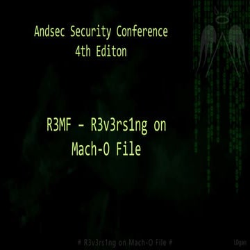 Andsec Reversing on Mach-o File