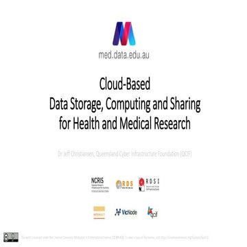 ANDS health and medical data webinar 16 May. Storing and Publishing Health an...