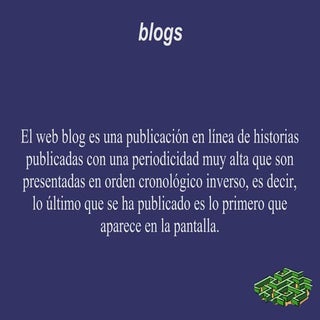 DIAPOSITIVAS SOBRE BLOG