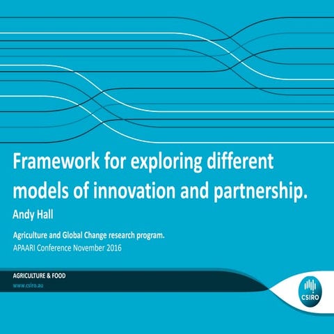 Andy hall framework partnership and innovation@apaari
