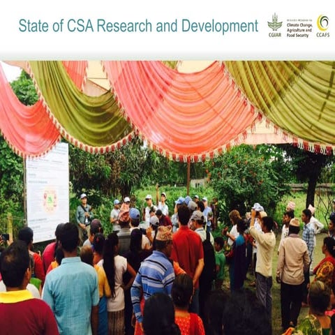 Climate Smart Agriculture: State of research and development