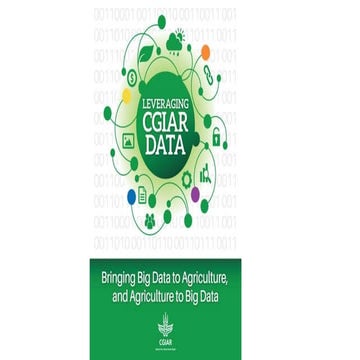 Big Data in Agriculture : Opportunities for data driven agronomy