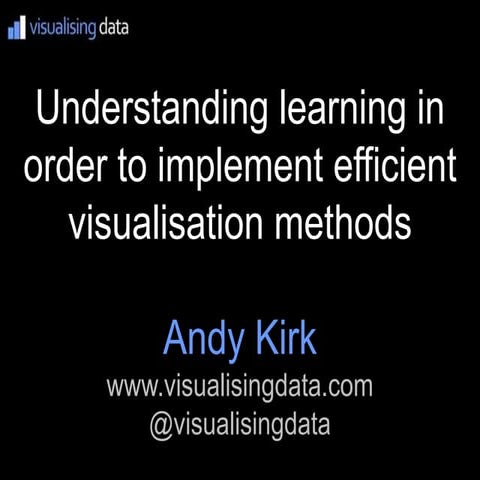 Andy Kirk talk at Big Data World Europe, September 2012