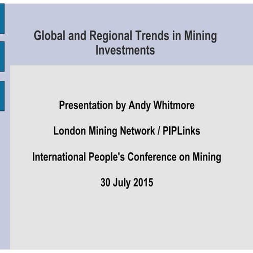 Andy Whitmore - Presentation for the 2015 IPCM