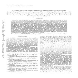 A nearby m_star_with_three_transiti...