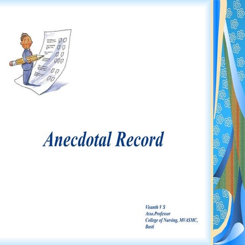 Anecdotal Record- Communicative English.ppt