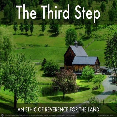 An Ecology of Commerce: An Ethic of Reverence for the Land