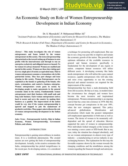 Challenging Factors of Rural Women Entrepreneurs in West Bengal | PDF