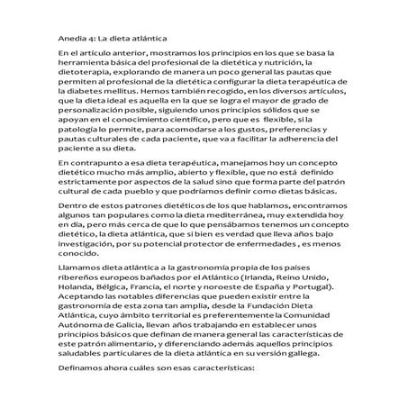 Anedia 4 dieta  atl