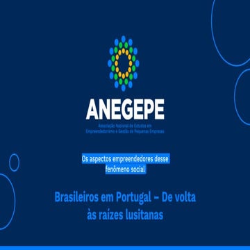 Anegepe - Apresentação do Livro Brasileiros 
