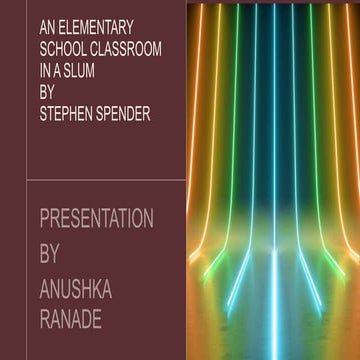 An elementary classroom in aslum