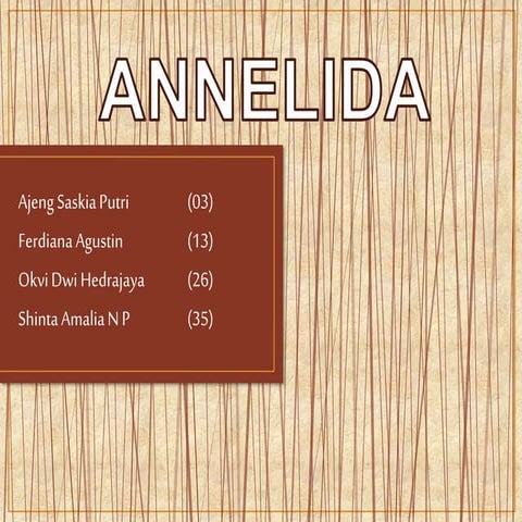 Annelida (cacing gelang)