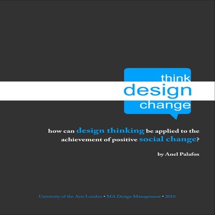 How can Design Thinking be applied for Social Change?