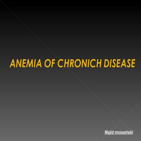 Anemia Of Chronich Disease