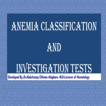 Anemia Classification and Investigation Tests.pdf