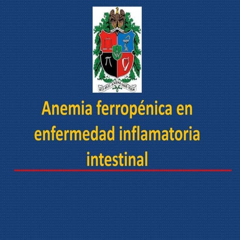 Anemia en enfermedad inflamatoria intestinal