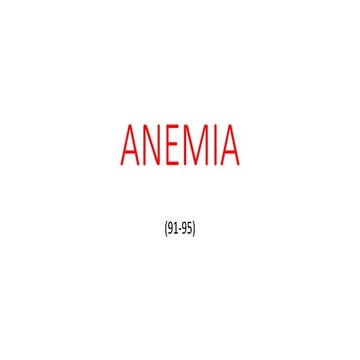 ANEMIA