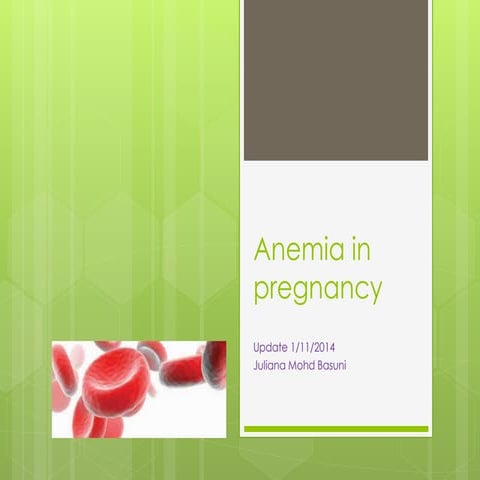 Anemia in pregnancy